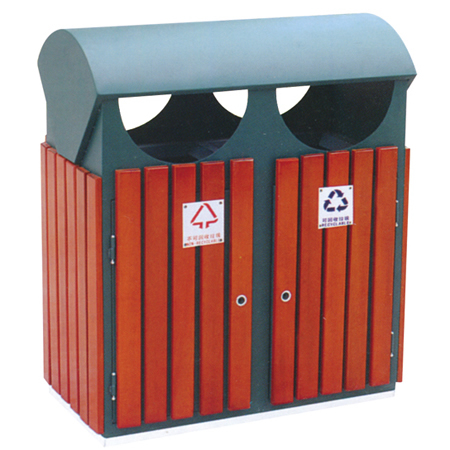 鋼木垃圾桶ZX-0503